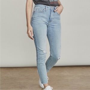 Elizabeth and James Blue Distressed Skinny Jeans